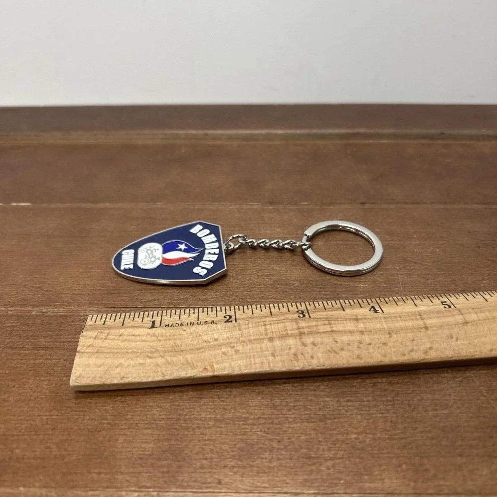 Bomberos‎ Chile Fire Fighters Metal Keychain